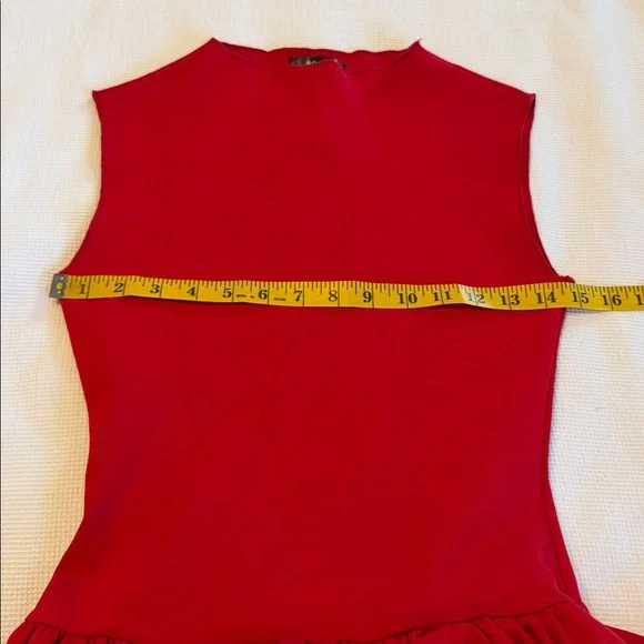 Aqua Ponte Mock Neck Bubble Red Mini Dress Size XS NWT - Picture 6 of 11